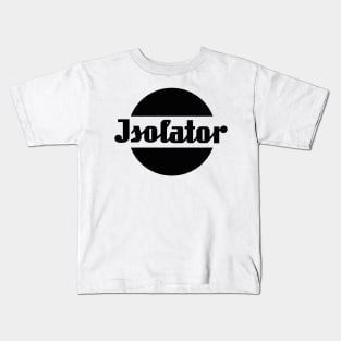 Insulator spark plug logo (black) Kids T-Shirt